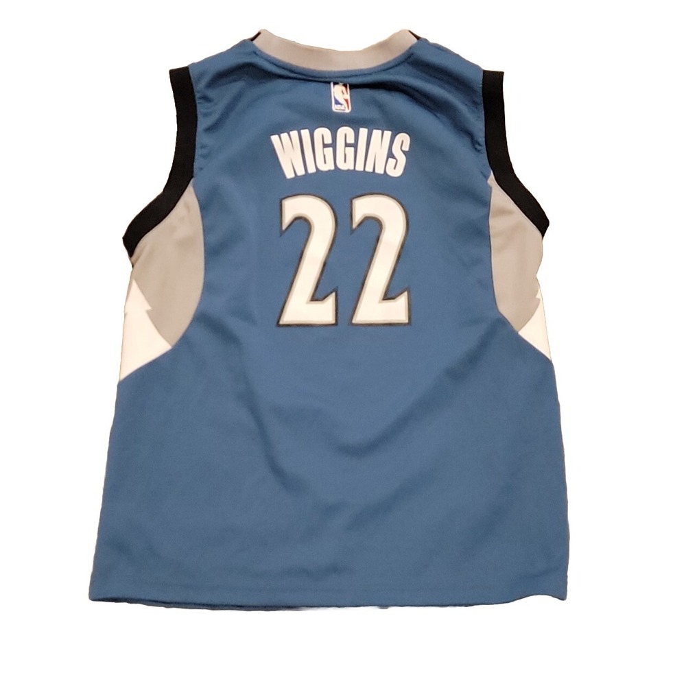 Youth L  Adidas Minnesota Timberwolves Andrew Wiggins #22 Jersey - Picture 9 of 15